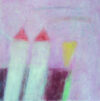 Matty de Vries: zonder titel - 2002, Olieverf op paneel, 30 x 30 cm