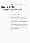 Maria van Daalen, My Love, you have the world cupped in your hands